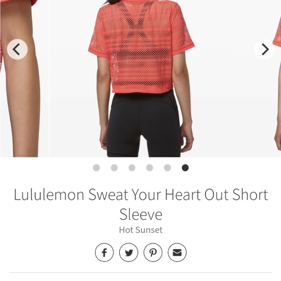 Lululemon sweat your heart out short sleeve - Picture 4 of 7